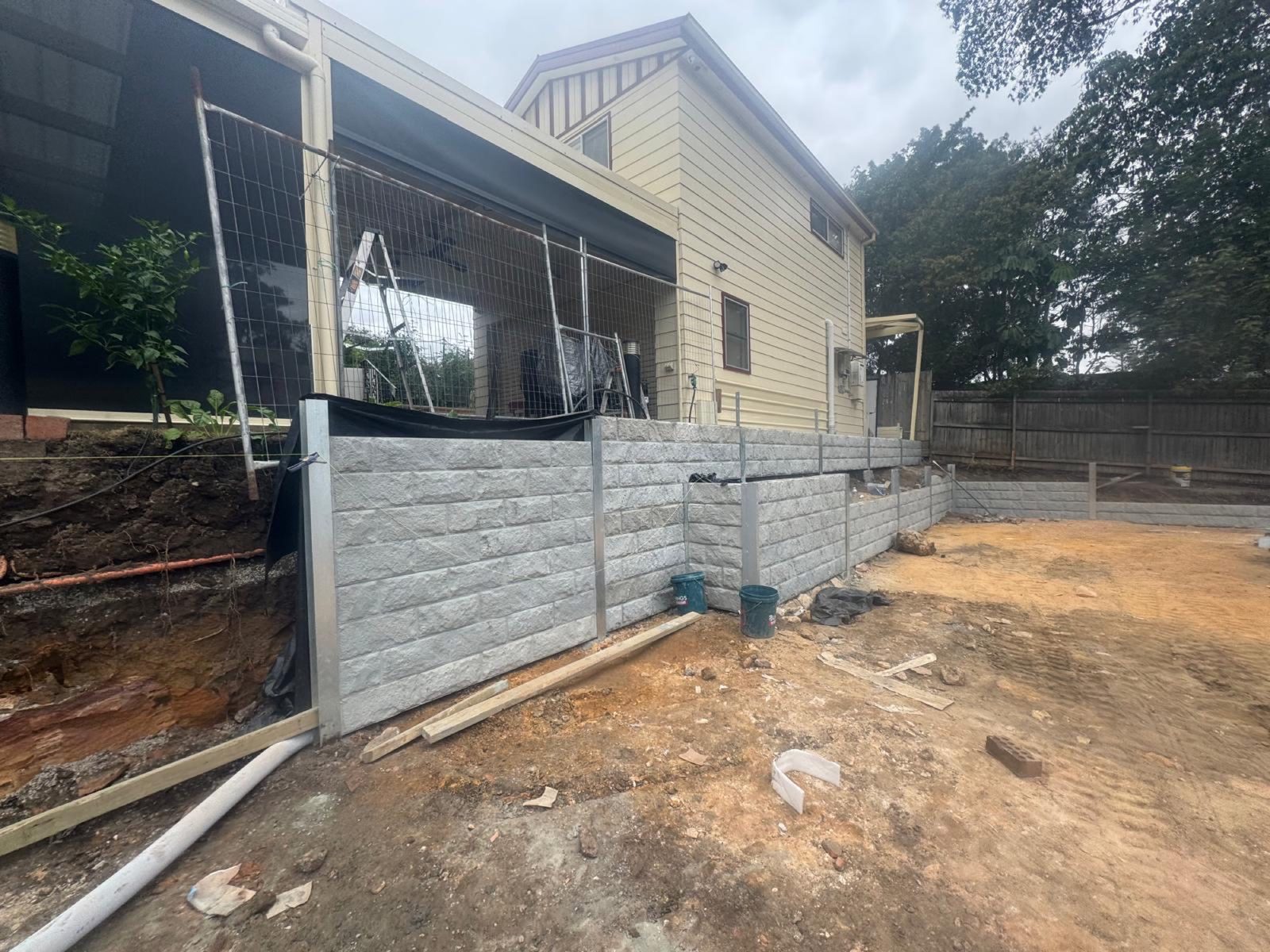 Retaining wall project